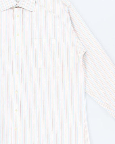 Vintage Y2K 00s Burberry Striped Long Sleeve Smart Shirt - XXL