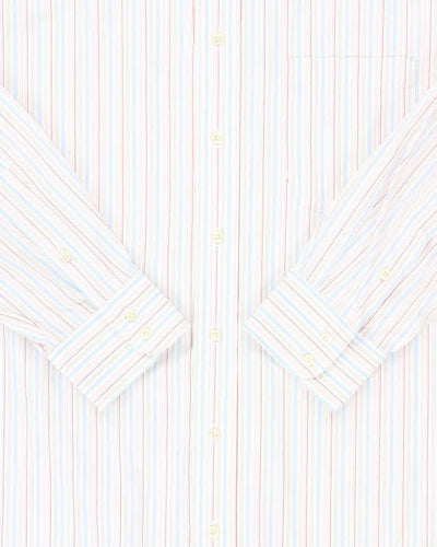 Vintage Y2K 00s Burberry Striped Long Sleeve Smart Shirt - XXL