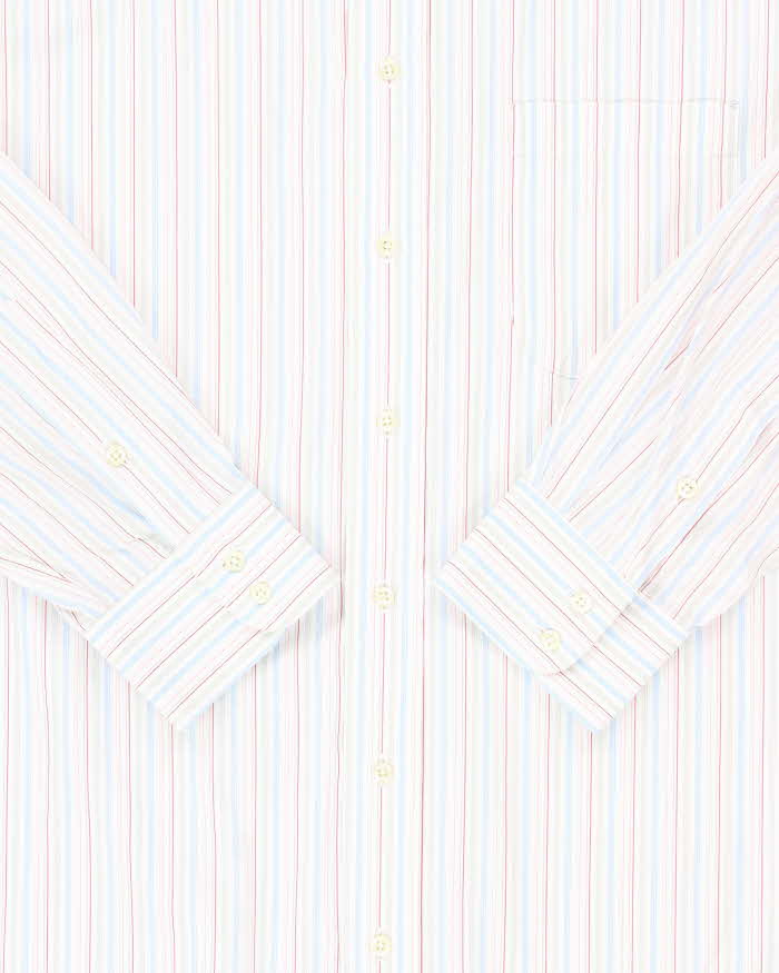 Vintage Y2K 00s Burberry Striped Long Sleeve Smart Shirt - XXL