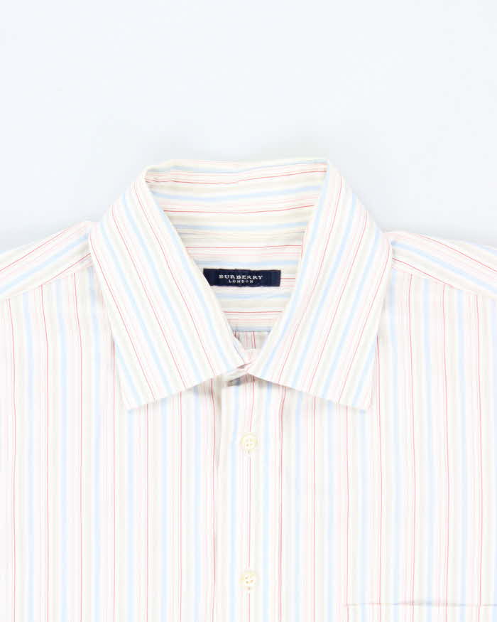 Vintage Y2K 00s Burberry Striped Long Sleeve Smart Shirt - XXL