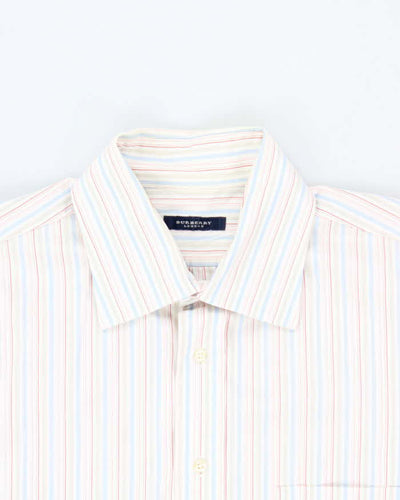 Vintage Y2K 00s Burberry Striped Long Sleeve Smart Shirt - XXL