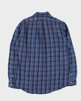 Vintage Ralph Lauren Silk &amp; Linen Check Shirt - L