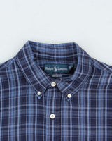 Vintage Ralph Lauren Silk &amp; Linen Check Shirt - L