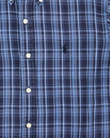 Vintage Ralph Lauren Silk &amp; Linen Check Shirt - L