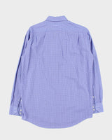 Vintage Y2K 00s Lacoste Check Long Sleeve Shirt - L