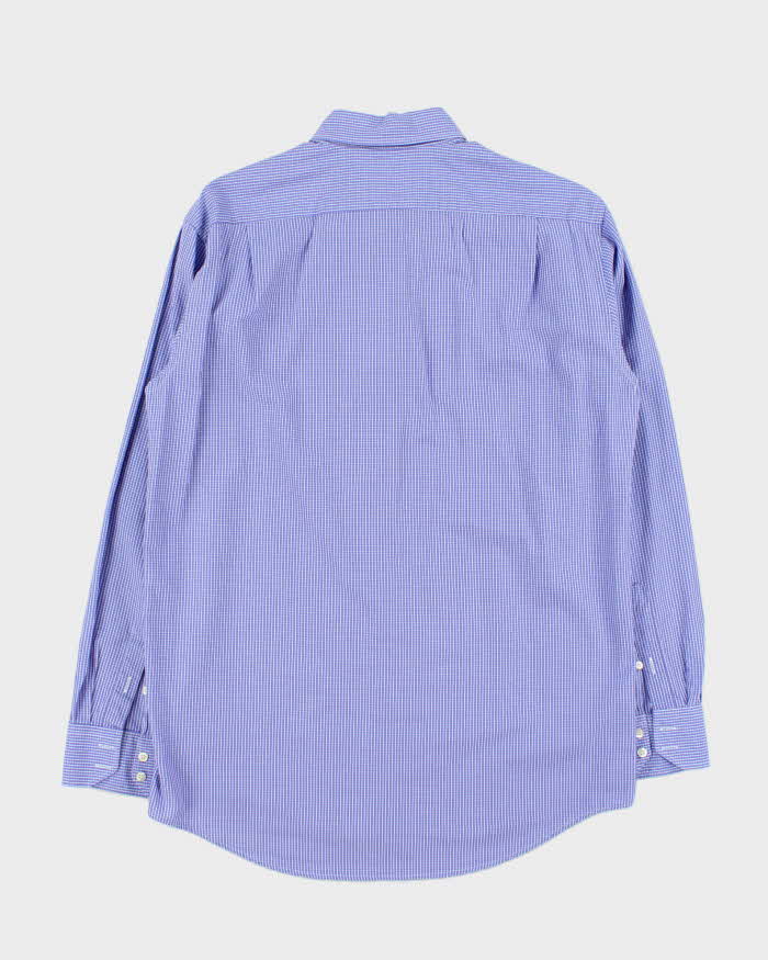 Vintage Y2K 00s Lacoste Check Long Sleeve Shirt - L