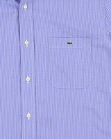 Vintage Y2K 00s Lacoste Check Long Sleeve Shirt - L