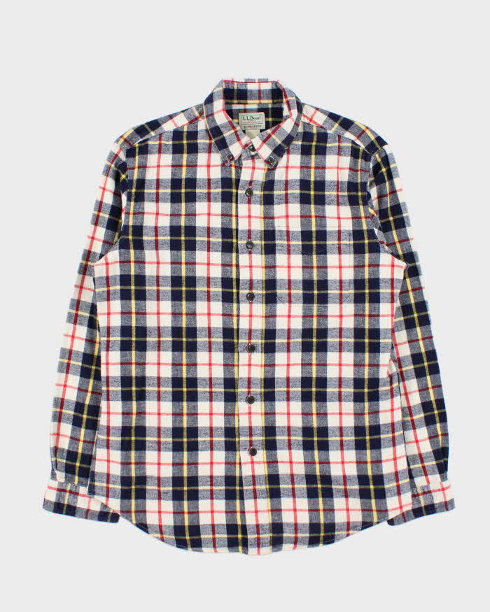 Vintage L.L.Bean Plaid Oversized Long Sleeve Flannel Shirt - M