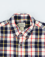 Vintage L.L.Bean Plaid Oversized Long Sleeve Flannel Shirt - M