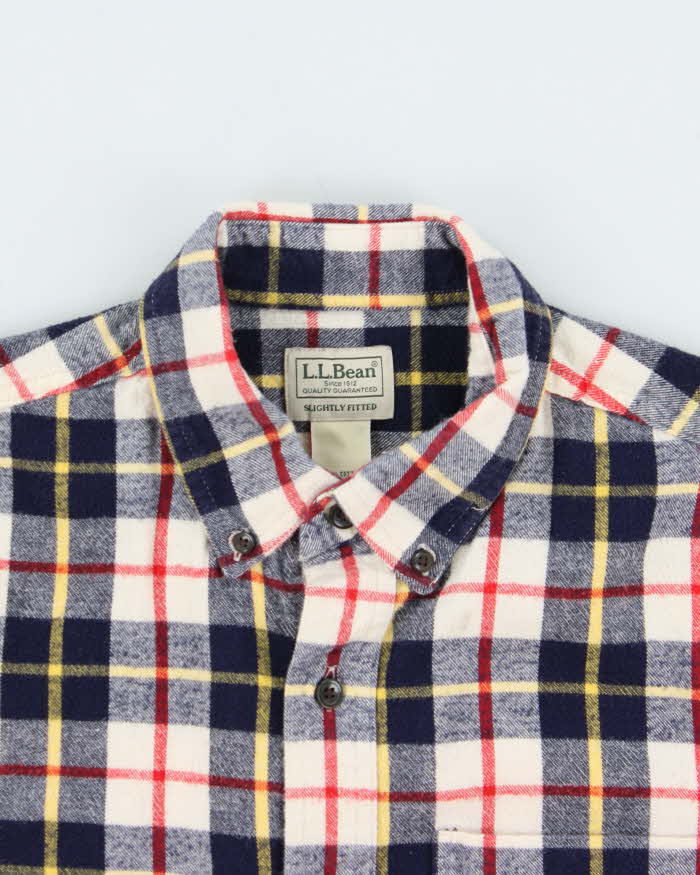 Vintage L.L.Bean Plaid Oversized Long Sleeve Flannel Shirt - M