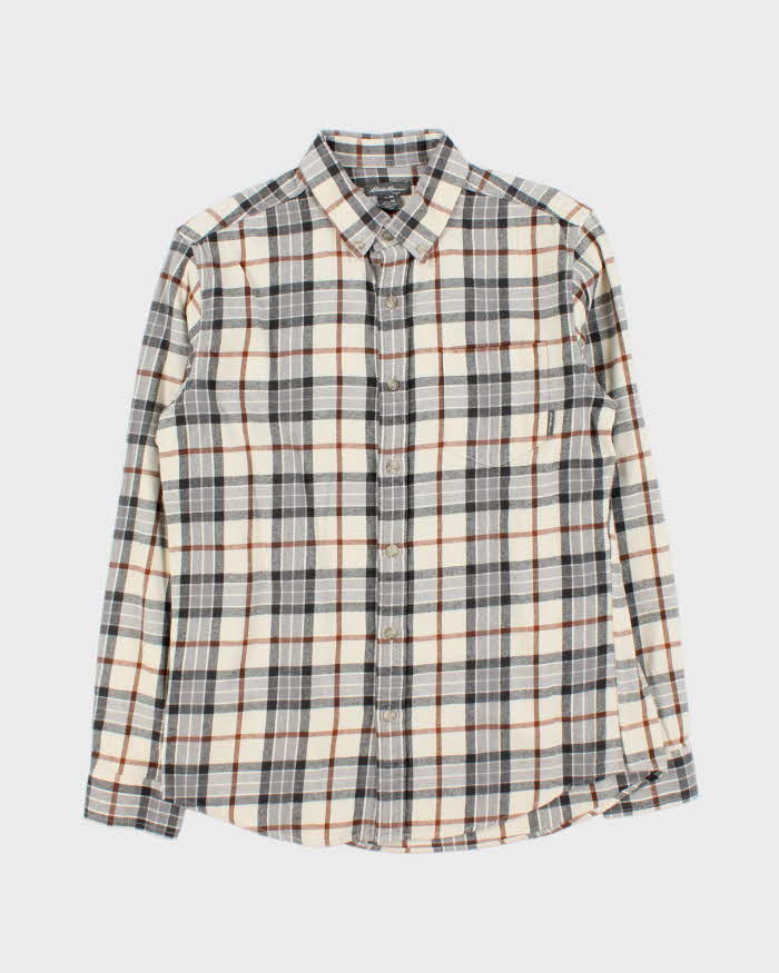 Vintage Eddie Bauer Plaid Long Sleeve Flannel Shirt - M