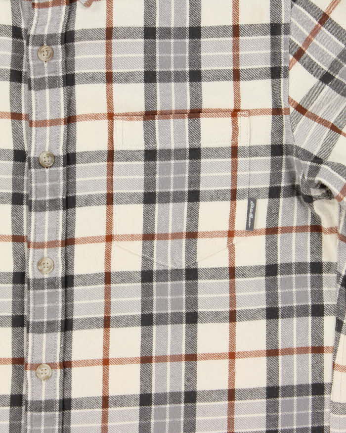 Vintage Eddie Bauer Plaid Long Sleeve Flannel Shirt - M
