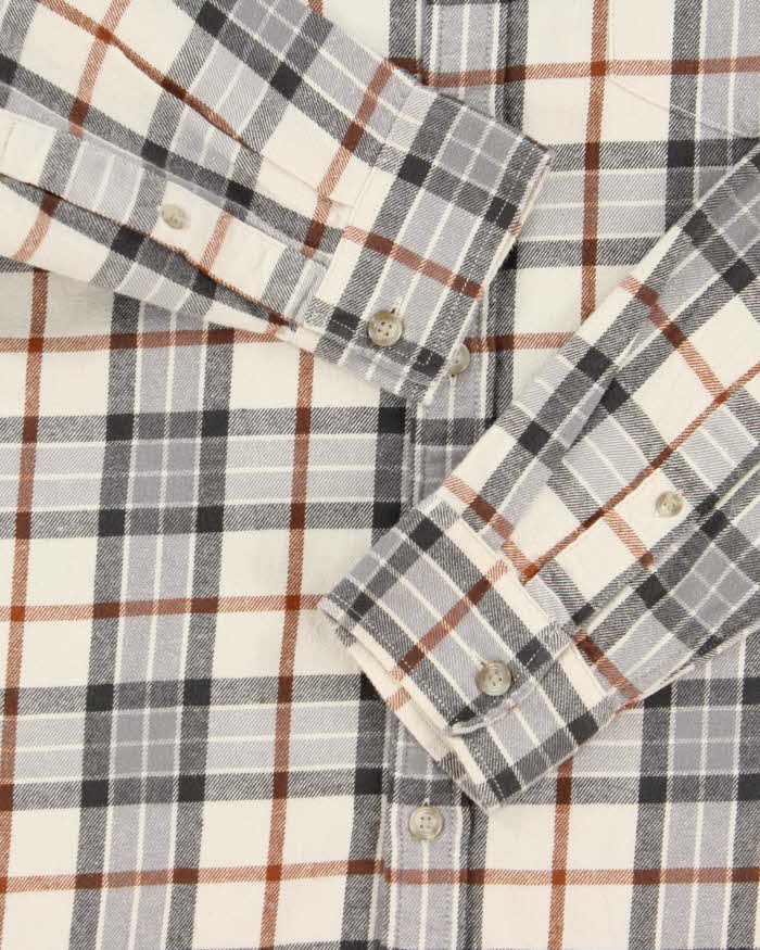 Vintage Eddie Bauer Plaid Long Sleeve Flannel Shirt - M