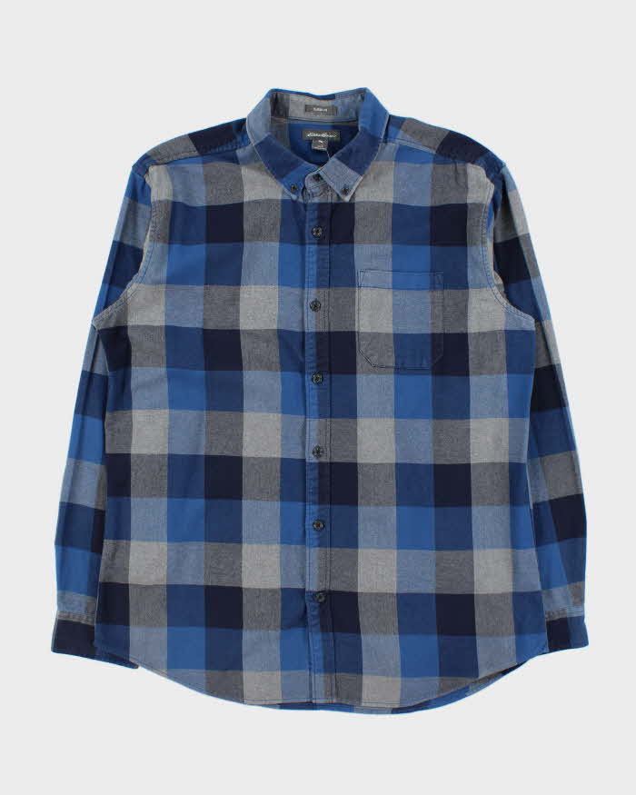 Vintage Eddie Bauer Plaid Classic Fit Long Sleeve Flannel Shirt - L