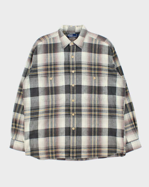 Vintage 1980s Polo Ralph Lauren Oversized Long Sleeve Flannel