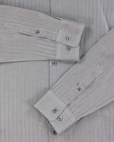 Vintage Burberry Striped Long Sleeve Dress Shirt - L