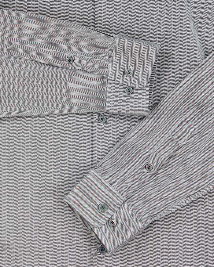 Vintage Burberry Striped Long Sleeve Dress Shirt - L