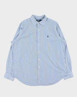 Vintage 00s Polo Ralph Lauren Striped Classic Fit Long Sleeve Shirt - XL