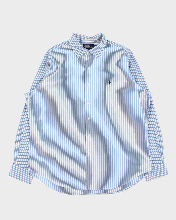 Vintage 00s Polo Ralph Lauren Striped Classic Fit Long Sleeve Shirt - XL