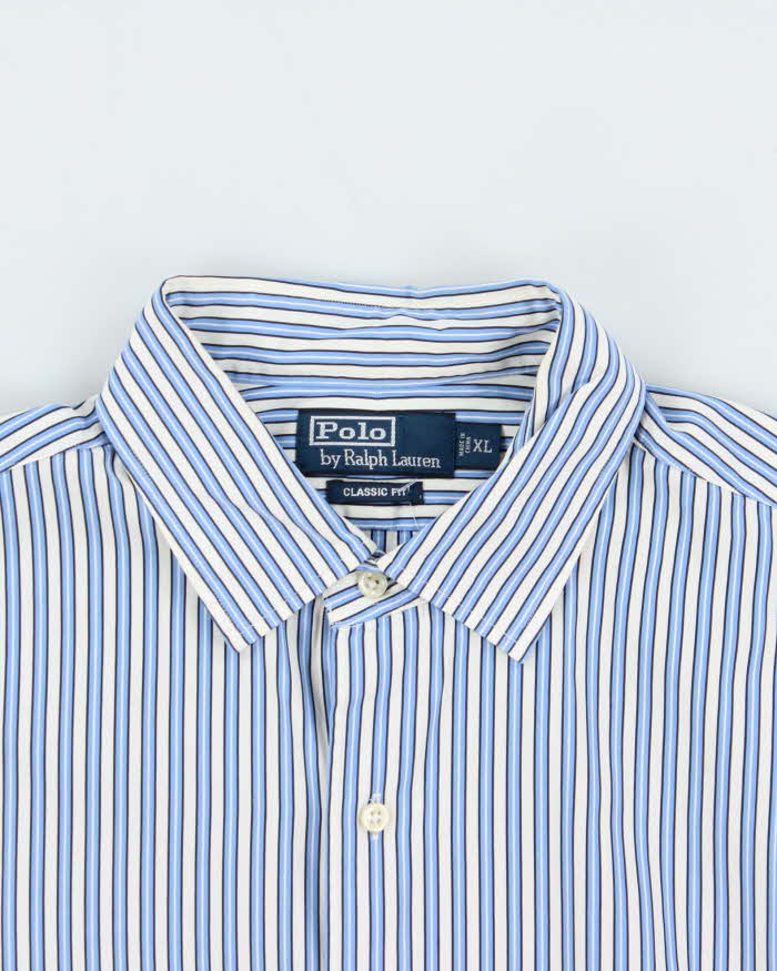 Vintage 00s Polo Ralph Lauren Striped Classic Fit Long Sleeve Shirt - XL