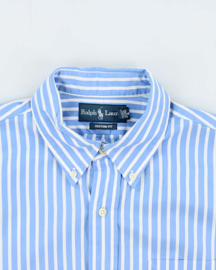 Vintage 00s Ralph Lauren Striped Custom Fit Long Sleeve Shirt - L