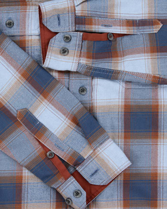 Vintage Eddie Bauer Plaid Classic Fit Long Sleeve Flannel Shirt - M