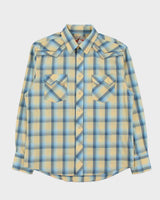 Vintage 00s Wrangler Plaid Snap Button Long Sleeve Western Shirt - L