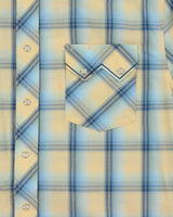 Vintage 00s Wrangler Plaid Snap Button Long Sleeve Western Shirt - L