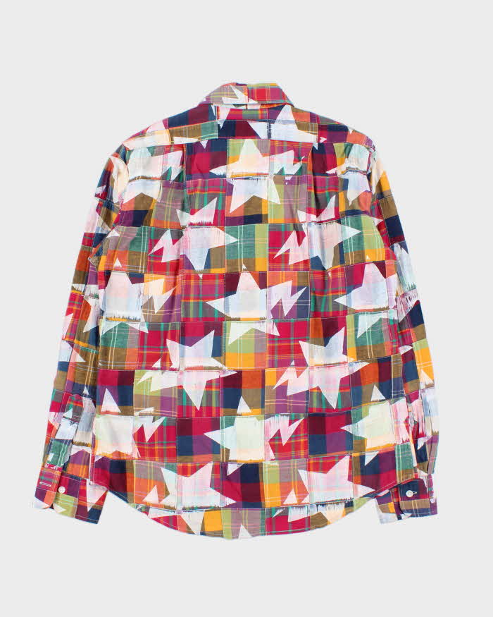 Vintage SS2009 A Bathing Ape Patchwork Plaid Long Sleeve Shirt - M