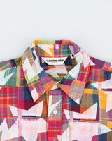 Vintage SS2009 A Bathing Ape Patchwork Plaid Long Sleeve Shirt - M