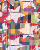 Vintage SS2009 A Bathing Ape Patchwork Plaid Long Sleeve Shirt - M