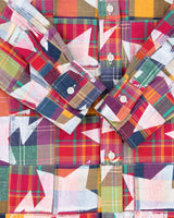 Vintage SS2009 A Bathing Ape Patchwork Plaid Long Sleeve Shirt - M