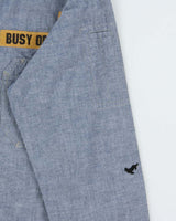 Vintage SS2011 A Bathing Ape Busy Opertr Chambray Long Sleeve Tactical Shirt - M