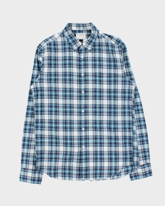 Vintage J.Crew Indian Madras Cotton Plaid Long Sleeve Shirt - M