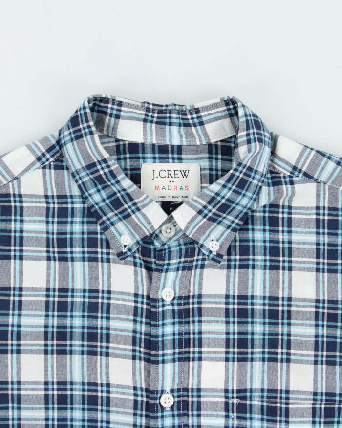 Vintage J.Crew Indian Madras Cotton Plaid Long Sleeve Shirt - M