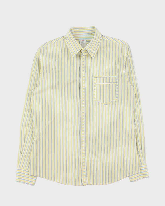 Vintage Y2K 00s Versace Jeans Couture Striped Long Sleeve Shirt - M