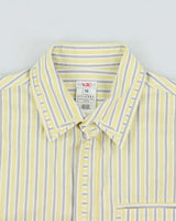 Vintage Y2K 00s Versace Jeans Couture Striped Long Sleeve Shirt - M