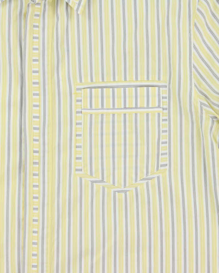 Vintage Y2K 00s Versace Jeans Couture Striped Long Sleeve Shirt - M