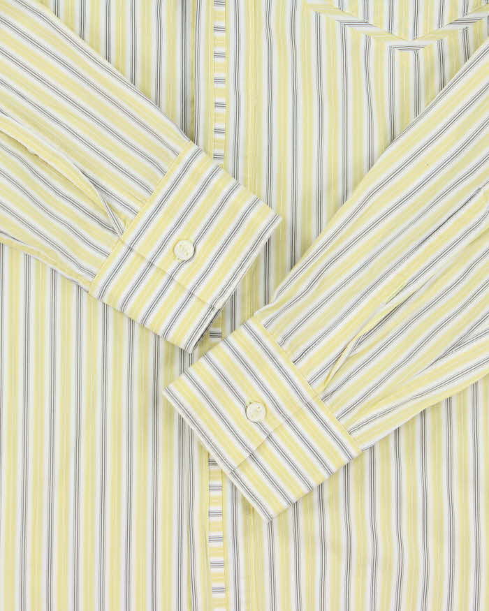 Vintage Y2K 00s Versace Jeans Couture Striped Long Sleeve Shirt - M