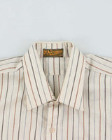 Vintage 1970s National Striped Pima Cotton Long Sleeve Oversized Shirt - L