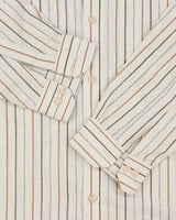 Vintage 1970s National Striped Pima Cotton Long Sleeve Oversized Shirt - L