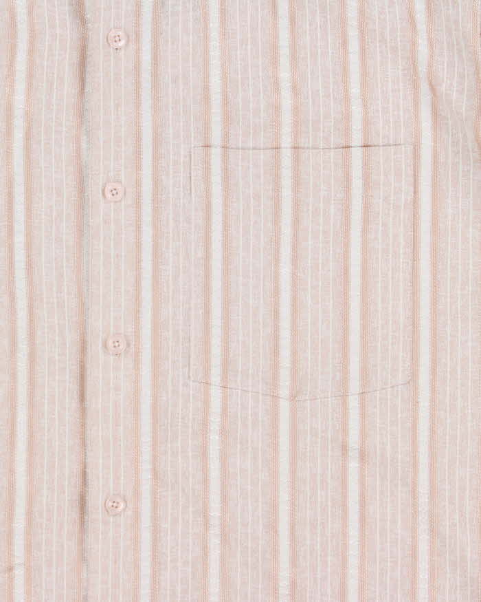 Vintage 1980s Metallic Striped Patterned Long Sleeve Shirt - L