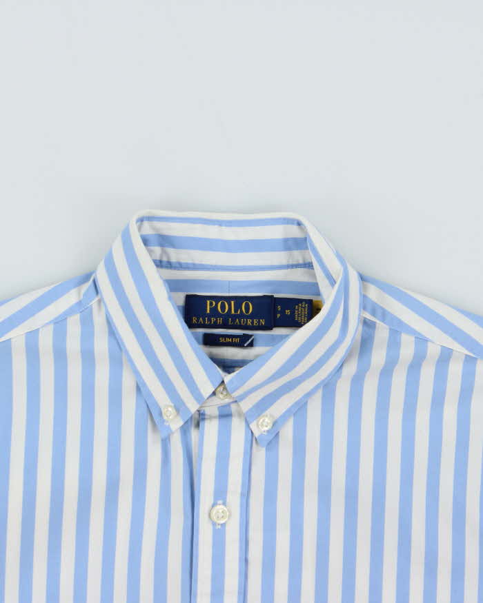 Vintage Polo Ralph Lauren Slim Fit Striped Long Sleeve Shirt - S