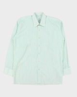 Vintage 1980s Flint UK Made Striped Long Sleeve Shirt - M