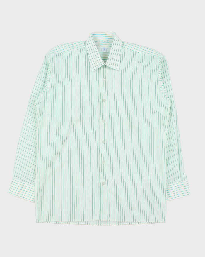 Vintage 1980s Flint UK Made Striped Long Sleeve Shirt - M