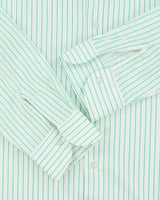 Vintage 1980s Flint UK Made Striped Long Sleeve Shirt - M