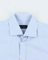 Vintage 1990s Canali Striped Long Sleeve Shirt - M