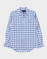 Vintage Polo Ralph Lauren Gingham Slim Fit Long Sleeve Shirt - M