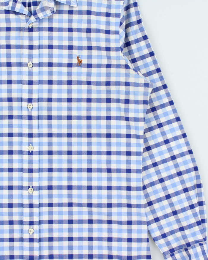 Vintage Polo Ralph Lauren Gingham Slim Fit Long Sleeve Shirt - M