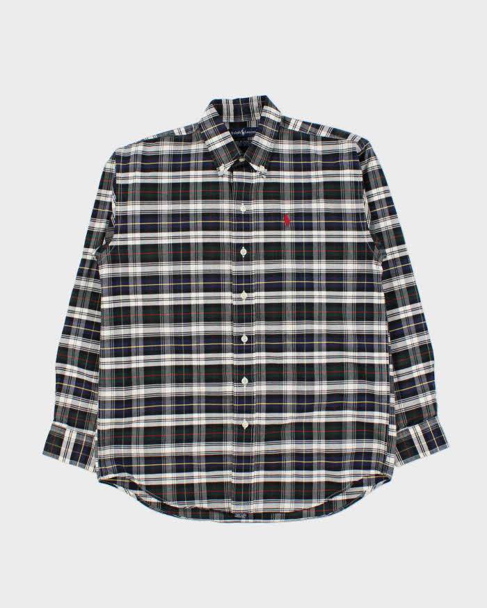 Vintage 1990s Polo Ralph Lauren Tartan  Long Sleeve Shirt - M